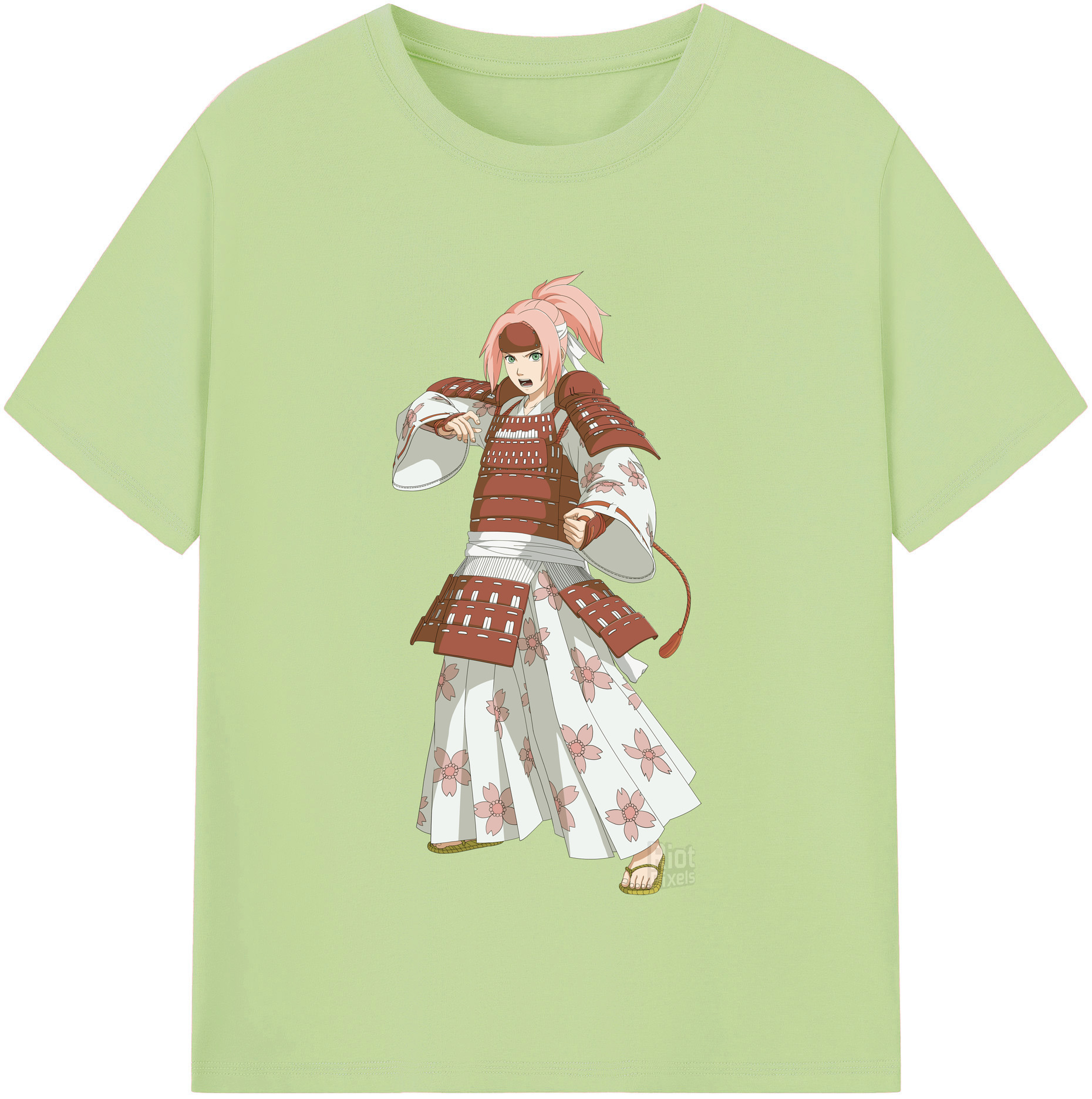 （画像用） NARUTO -ナルト- 春野サクラ Haruno Sakura 綿100％半袖Tシャツ（フロントプリント）